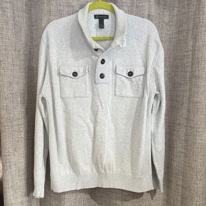 INC International Concepts Light Gray Sweater